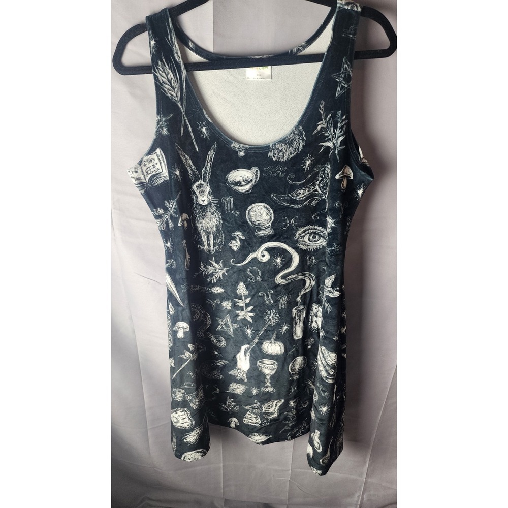Vintage Velvet Witchy  Dress, by Arts Cow